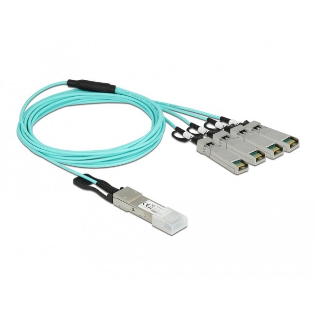 Delock Active Optical Cable QSFP+ to 4 x SFP+ 3 m