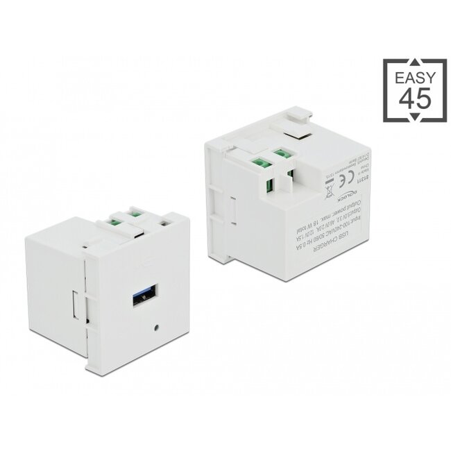 Delock Easy 45 USB Charging Port Module 1 x USB Type-A
