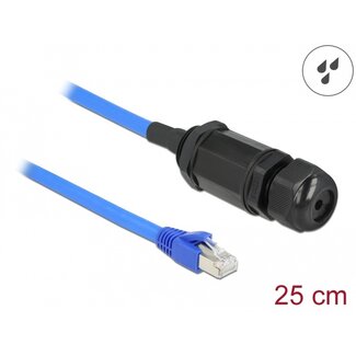 DeLOCK Delock Cable RJ45 plug to RJ45 jack Cat.6 waterproof with cable gland