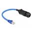 Delock Cable RJ45 plug to RJ45 jack Cat.6 waterproof with cable gland