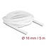 Delock Braided Sleeve self-closing 5 m x 16 mm white