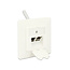 Delock Keystone Wall Outlet 2 Port compact