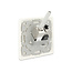 Delock Keystone Wall Outlet 2 Port compact