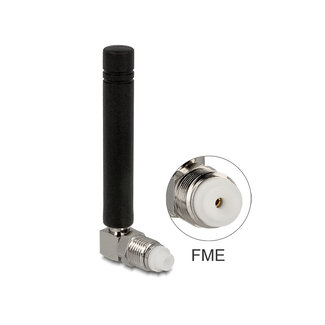 DeLOCK Delock GSM Quadband Antenna FME 2 dBi 90° Omnidirectional Fixed Black