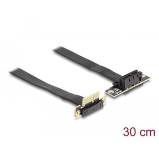 DeLOCK Delock Riser Card PCI Express x1 male 90° angled to x1 slot 90° angled with cable 30 cm