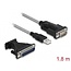 Delock Adapter USB 2.0 Type-A to 1 x Serial RS-232 D-Sub 9 + Adapter D-Sub 25