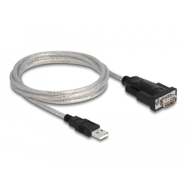 Delock Adapter USB 2.0 Type-A to 1 x Serial RS-232 D-Sub 9 + Adapter D-Sub 25