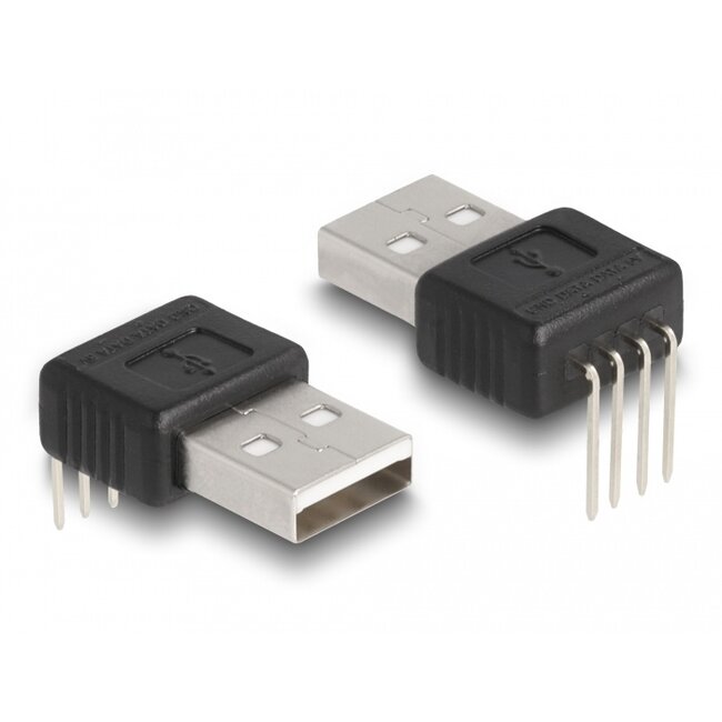 Delock Adapter USB 2.0 Type-A male to 4 pin 90° angled