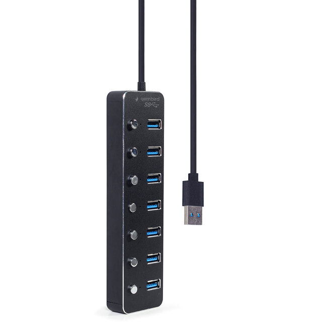 7-poorts USB 3.1 (Gen 1) hub, zwart