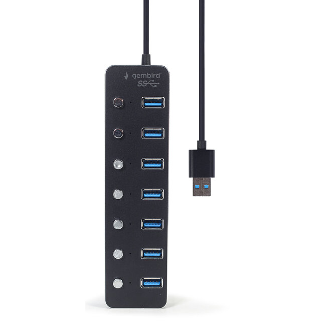 7-poorts USB 3.1 (Gen 1) hub, zwart
