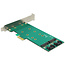 Delock PCI Express x1 Card > 2 x internal M.2 Key B 110 mm - Low Profile Form Factor