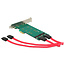 Delock PCI Express x1 Card > 2 x internal M.2 Key B 110 mm - Low Profile Form Factor