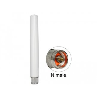 DeLOCK Delock 433 MHz Antenna N plug 1.45 dBi omnidirectional fixed outdoor white