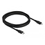 Delock Data and charging cable USB Type-C™ to Lightning™ for iPhone™, iPad™ and iPod™ black 2 m MFi