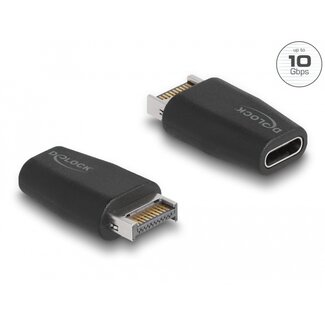 DeLOCK Delock Adapter USB 3.2 Key A male to USB Type-C™ female black