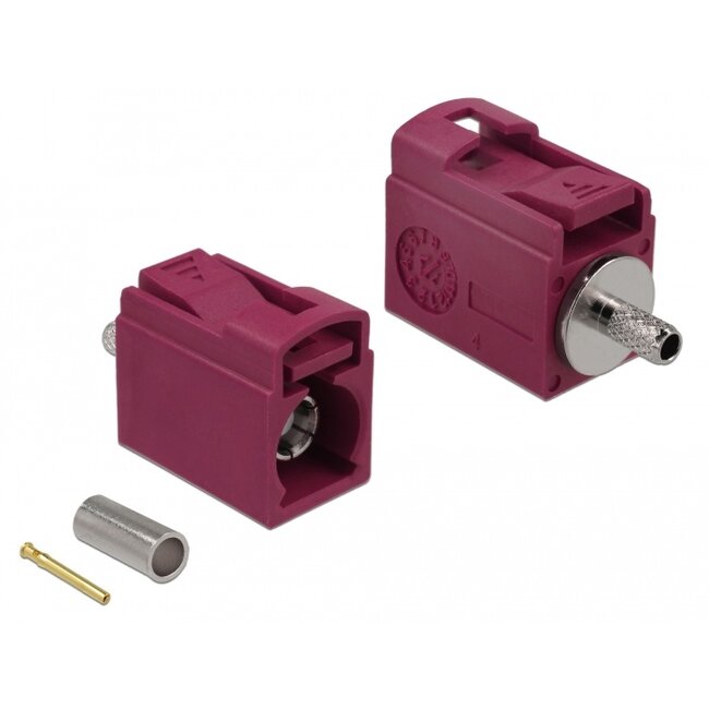Delock FAKRA L jack 21 mm (short) for crimping