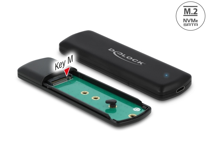 DeLOCK DELOCK Ext USB Type-C Combo Behuizing M.2 NVMe PCIe SATA SSD wf
