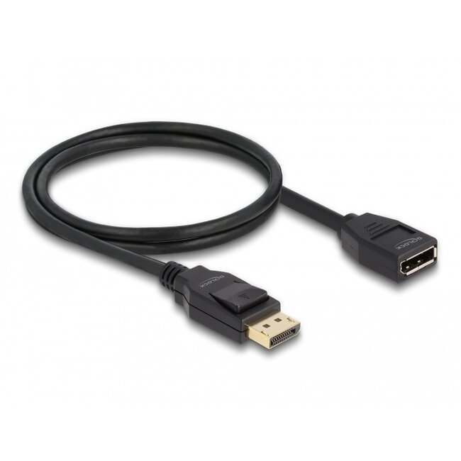 Delock DisplayPort 1.2 extension cable 4K 60 Hz 1 m