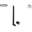 Delock WLAN 802.11 a/ax/a/b/g/n Antenna RP-SMA plug 5 dBi 20 cm omnidirectional with tilt joint flexible and rubber surface black