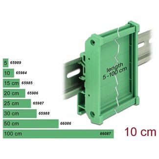 DeLOCK Delock Board Holder (72 mm) for DIN Rail 10 cm long