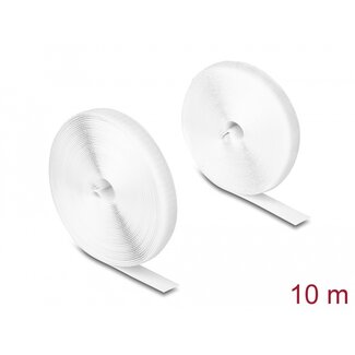 DeLOCK Delock Heavy-duty Hook-and-Loop tape L 10 m x W 20 mm white