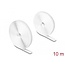 Delock Heavy-duty Hook-and-Loop tape L 10 m x W 20 mm white