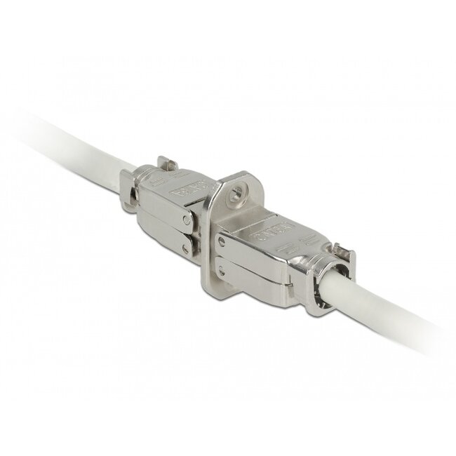 Delock Coupler for network cable Cat.6A STP toolfree for installation