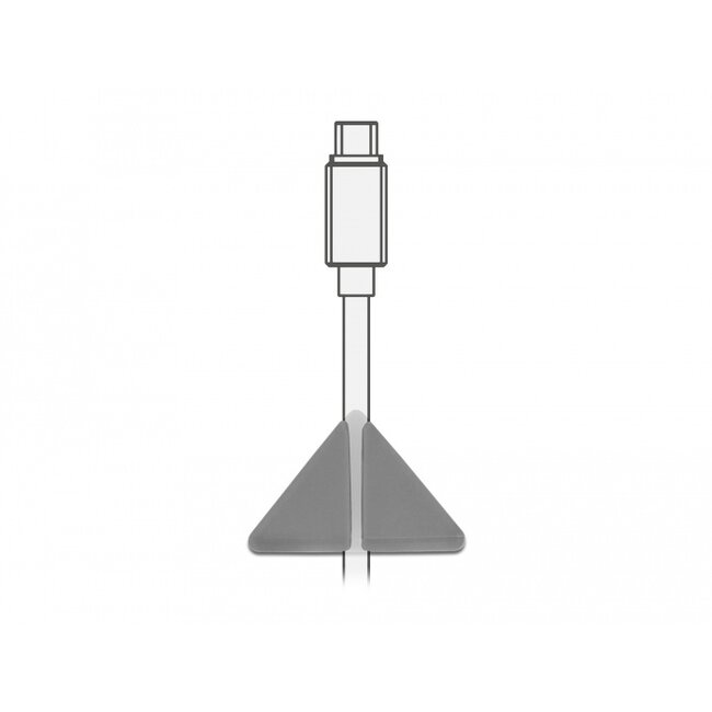 Delock Cable Holder triangle Set 2 pieces
