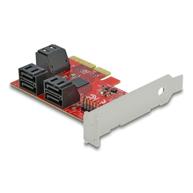 Delock 6 port SATA PCI Express x4 Card - Low Profile Form Factor