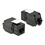 Delock Keystone Module RJ45 jack > LSA Cat.6A UTP black
