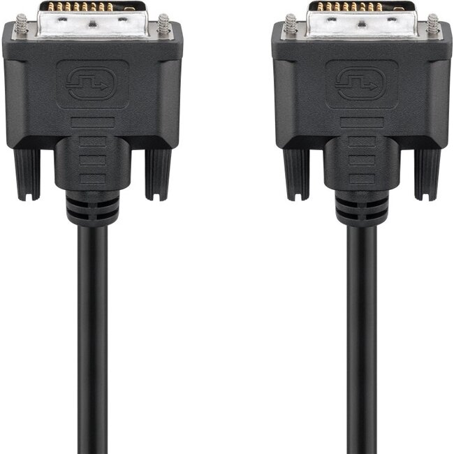 Goobay DVI-D Full HD Cable Dual Link, nickel 5 m