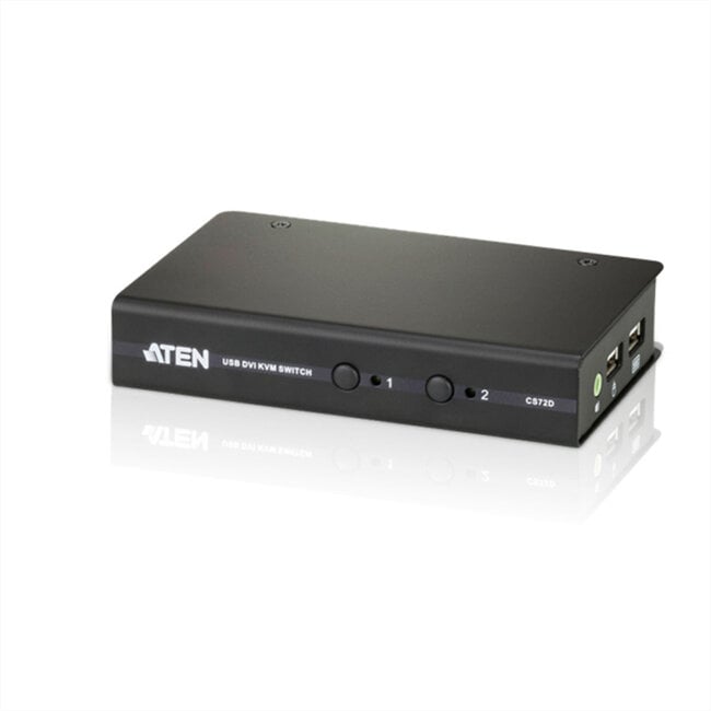 ATEN CS72D KVM Switch DVI, USB, Audio, 2-Poorts