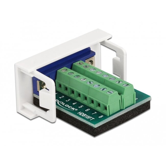 Delock Easy 45 Module VGA female to Terminal Block 22.5 x 45 mm