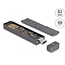 Delock External Enclosure for M.2 NVME PCIe SSD or SATA SSD with USB 10 Gbps Type-A male