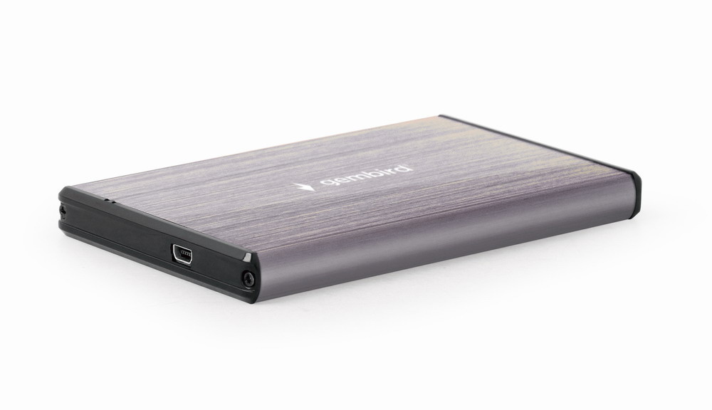 Gembird EE2-U3S-3-LG behuizing voor opslagstations HDD-behuizing Licht Grijs 2.5