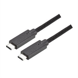 Bachmann BACHMANN Verbindungskabel USB-C 3.1 Gen2, PD 100W, USB-C auf USB-C 1m schwarz