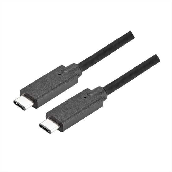 BACHMANN Verbindungskabel USB-C 3.1 Gen2, PD 100W, USB-C auf USB-C 1m schwarz