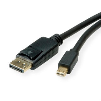 Roline ROLINE Mini DisplayPort Kabel, mDP-DP, v1.3/v1.4, M/M, zwart, 2 m