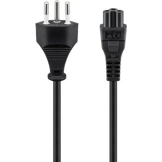 Goobay Goobay Mains Connection Cable Switzerland, 1.8 m, Black