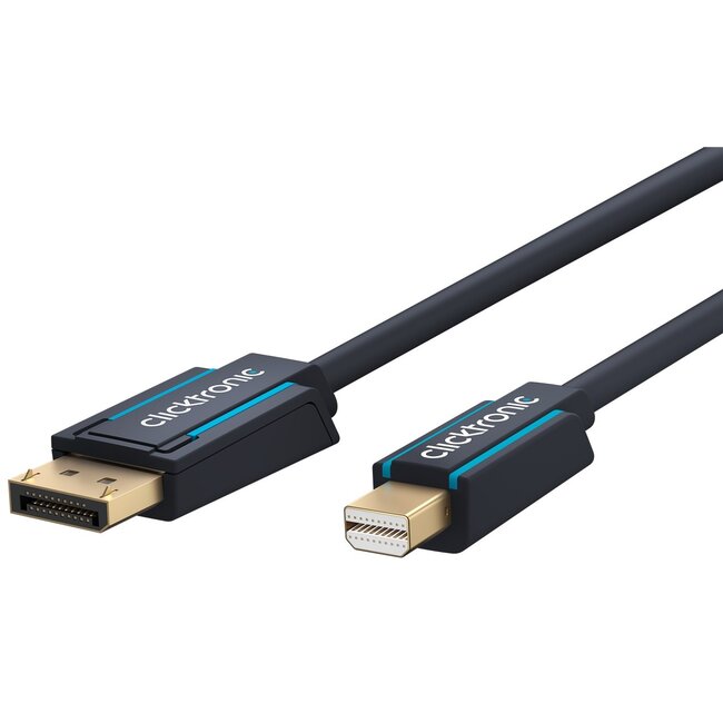 Clicktronic DisplayPort™ to Mini DisplayPort™ Adapter Cable 1 m