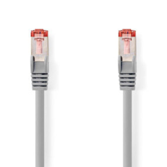 CAT6 Netwerkkabel | RJ45 Male | RJ45 Male | S/FTP | 0.25 m | Rond | LSZH | Grijs | Label