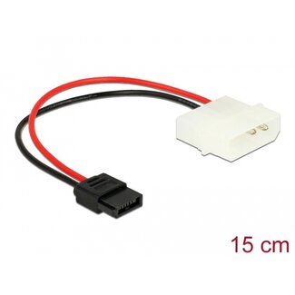 DeLOCK Delock Power Cable Molex 4 pin plug to Slim SATA 6 pin receptacle 15 cm
