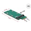 Delock Adapter M.2 Key B+M to Mini PCIe slot (PCIe / USB)