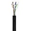 Goobay CAT 6 network cable, U/UTP, black 100 m