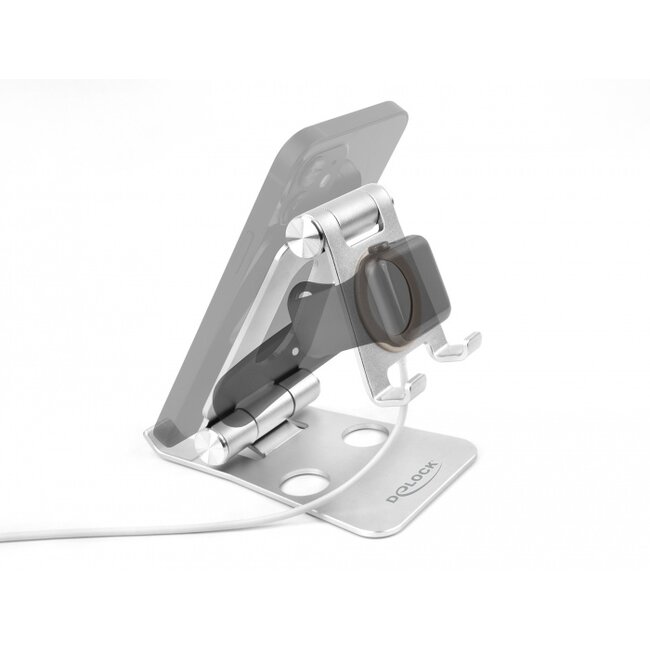 Delock Smartphone and Smartwatch Stand Holder adjustable black