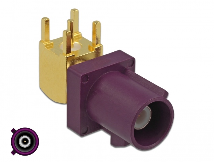 DeLOCK 89775. Aansluiting 1: FAKRA D, Geslacht connector: Mannelijk, Verbindingshoek: 90°. Breedte: 11,5 mm, Diepte: 21,3 mm. Type verpakking: Polybag, Aantal per verpakking: 1 stu