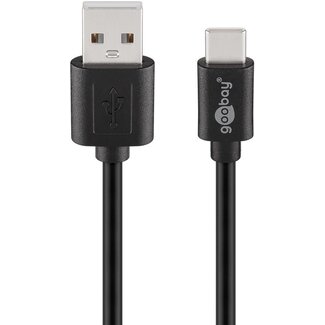 Goobay Goobay USB 2.0 Cable (USB-C™ to USB A), Black 1 m