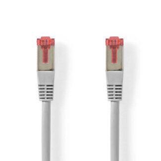 Nedis CAT6 Netwerkkabel | RJ45 Male | RJ45 Male | SF/UTP | 0.50 m | Rond | PVC | Grijs | Label