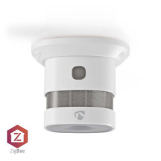 Nedis SmartLife Rookmelder | Zigbee 3.0 | Batterij Gevoed | Levenscyclus sensor: 10 Jaar | EN 14604 | 85 dB | Wit | 1 Stuks