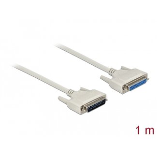 DeLOCK Delock Serial Cable D-Sub 25 male to female 1 m